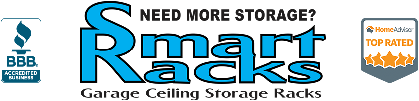 Smart Racks with BBB and HomeAdvisor Top Rated logos