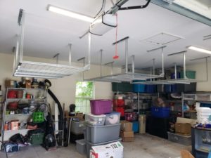 Overhead storage racks for garage by Smart Racks