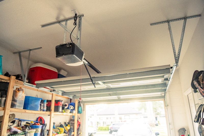 A Bike Garage Showcasing Ceiling Storage Installed by Smart Racks in Orlando, FL
